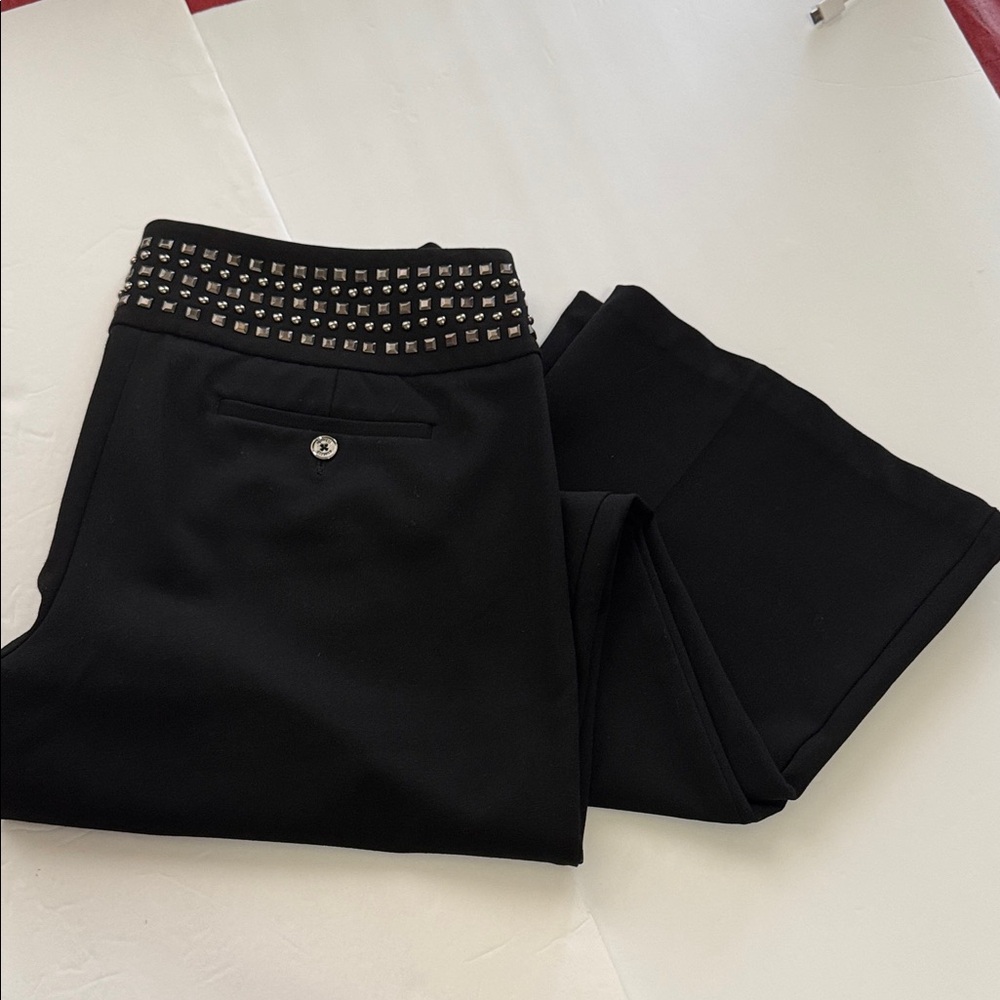 Express Black Studded Wide Leg Pants
